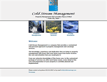 Tablet Screenshot of coldstreammgt.com